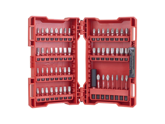 Набор бит SHOCKWAVE PH, PZ, SL, T(TX), HEX Milwaukee Набор бит SHOCKWAVE 56 шт. Milwaukee