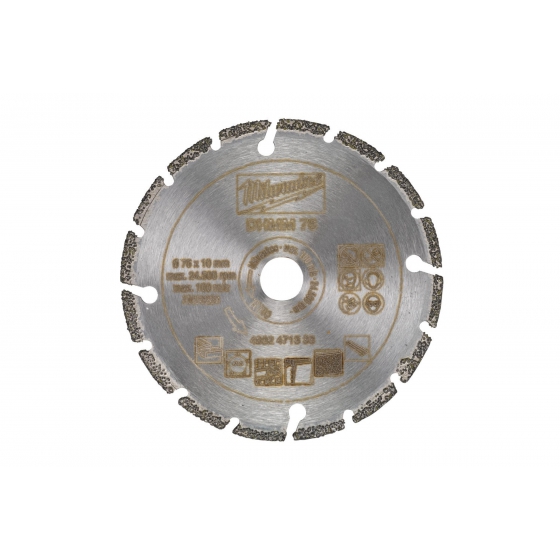 Алмазный диск DHMM 76х10 мм для M12 FCOT Milwaukee
