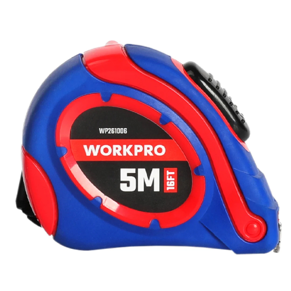 Рулетка с автостопом 5 м (16FT)х19 мм, WORKPRO Рулетка с автостопом 5 м (16FT)х19 мм, WORKPRO