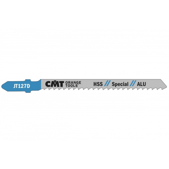 Пилки лобзиковые по алюминию CMT JT127D-5 Пилки лобзиковые по алюминию (100/75 мм; шаг 3 мм) 5 шт. CMT JT127D-5