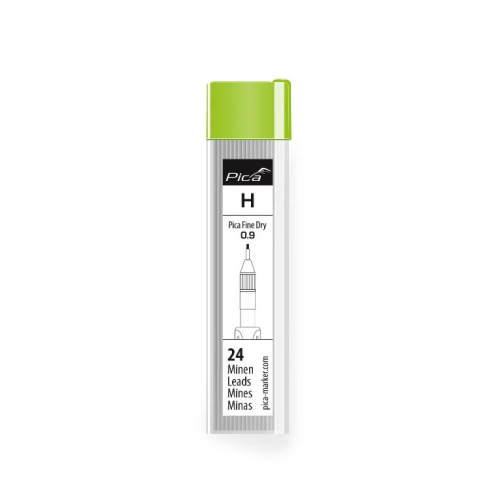 Комплект грифелей для карандаша Pica FINT Dry H (уп. 24 шт), Pica-Marker