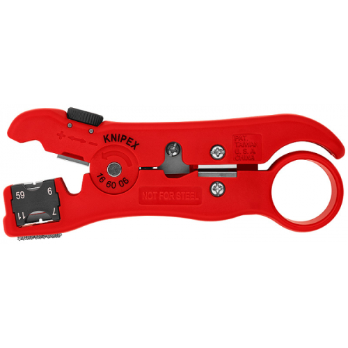 Инструмент для удаления изоляции с коаксиального кабеля KNIPEX KN-166006SB Инструмент для удаления изоляции с коаксиального кабеля KNIPEX KN-166006SB