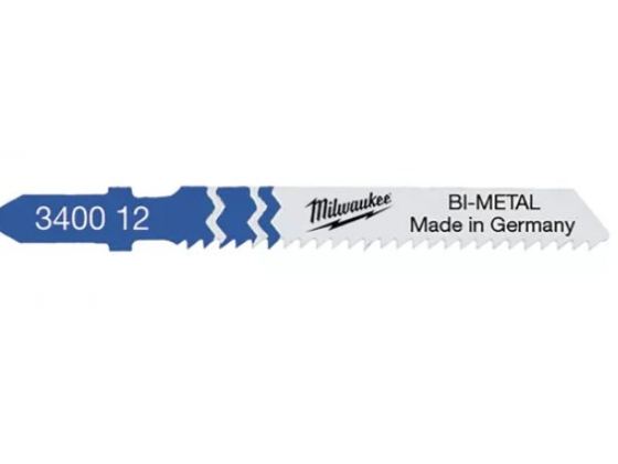 Полотна для лобзика T118BF Milwaukee Полотна для лобзика T118BF (Bi-Metal, 55 мм, шаг 2 мм, 5 шт.) Milwaukee
