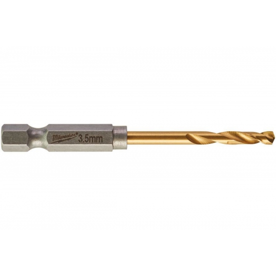 Сверло по металлу RedHEX HSS-G TiN (2 шт; 3.5х25х69 мм) Milwaukee 48894707