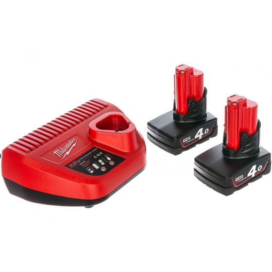Энергокомплект M12 NRG-402 Li-Ion 4Ач Milwaukee Энергокомплект M12 NRG-402 Li-Ion 4Ач Milwaukee