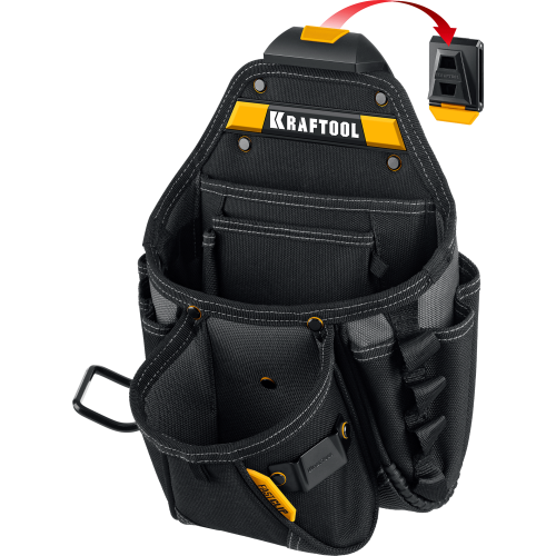 Сумка поясная FastClip, 27 карманов и петель KRAFTOOL KP-27 38773 Сумка поясная FastClip, 27 карманов и петель KRAFTOOL KP-27 38773