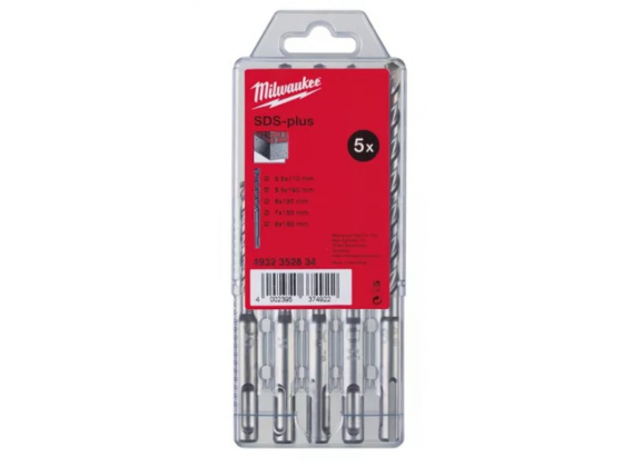 Набор буров SDS+ 5 шт. Milwaukee Набор буров SDS+ 5 шт. Milwaukee