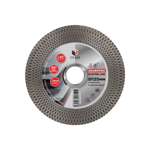 Круг алмазный DIAM ZAUSOVKA MASTER LINE 125х1,9х25х20/10х22,2 мм. керамогранит, Diam Круг алмазный DIAM ZAUSOVKA MASTER LINE 125х1,9х25х20/10х22,2 мм. керамогранит, Diam
