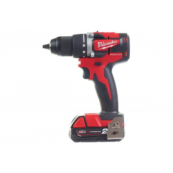 Аккумуляторная дрель-шуруповерт Milwaukee M18 CBLDD-202C Дрель-шуруповерт бесщеточная компактная Milwaukee M18 CBLDD-202C