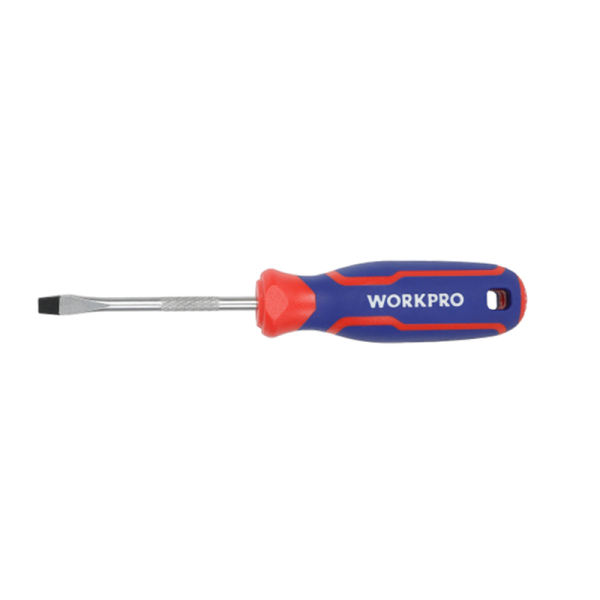 Магнитная отвертка шлицевая 2К, 3Х75, CR-V, WORKPRO