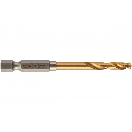 Сверло по металлу RedHEX HSS-G TiN (4.5х29х76 мм) Milwaukee 48894710
