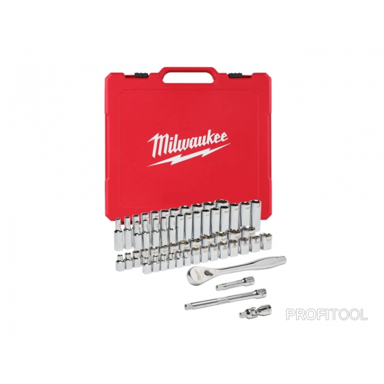 Набор метрический и дюймовых головок с трещоткой Milwaukee 3/8 Набор метрический и дюймовых головок с трещоткой Milwaukee 3/8