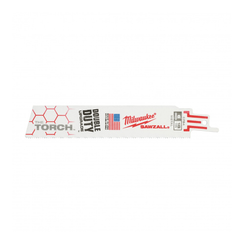 Полотно по металлу The Torch 150х18 мм. шаг зуба 1.4, поштучно, Milwaukee 48005784/1 Полотно для сабельной пилы THE TORCH (150х1.4 мм, 5 шт.) Milwaukee 48005784