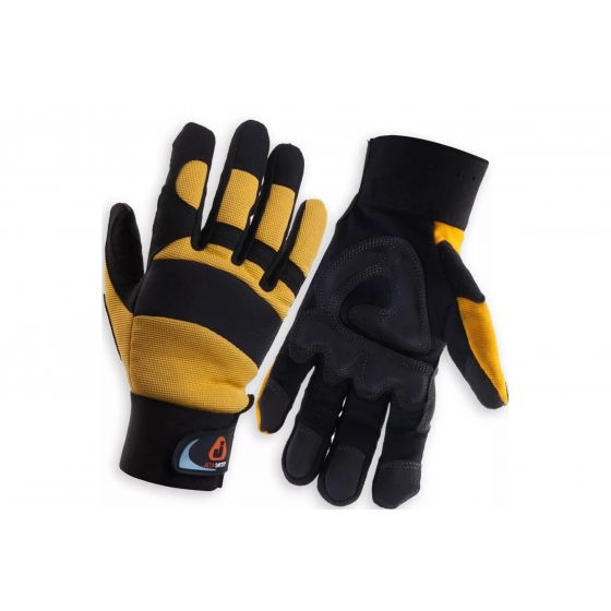 Перчатки антивибрационные Jeta Safety JAV01-VP-9/L Перчатки антивибрационные Jeta Safety черно-желтые JAV01-VP-9/L
