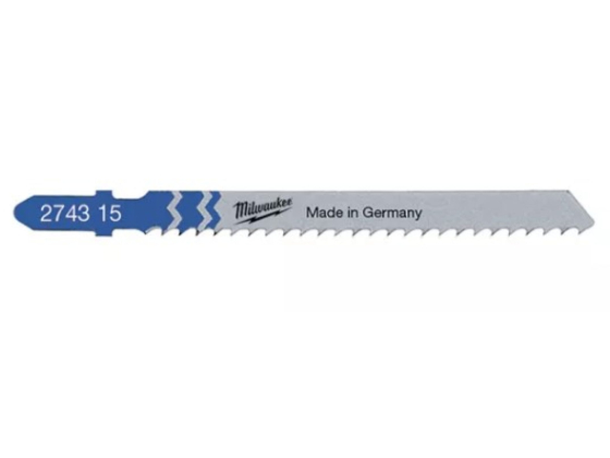 Полотна для лобзика T127D (75 мм, 3 мм, 5 шт.) Milwaukee