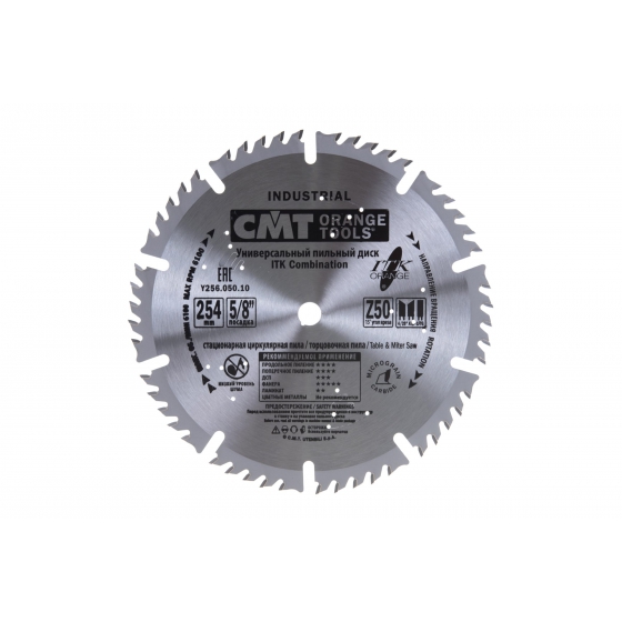 Диск пильный 254х2,5/1,8х15,87 Z=50 1FTG+4/20°ATB CMT Y256.050.10 Диск пильный 254х2,5/1,8х15,87 Z=50 1FTG+4/20°ATB CMT Y256.050.10