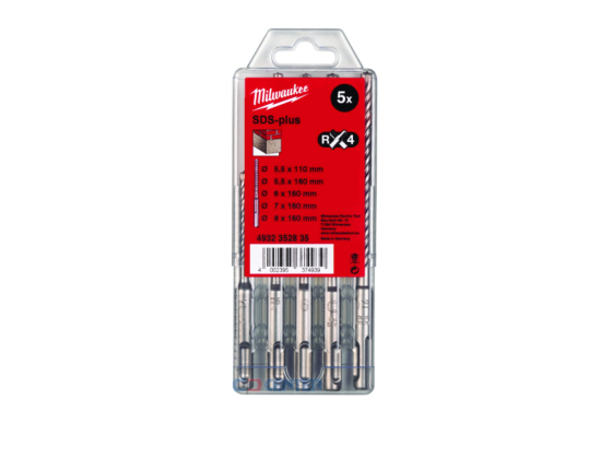 Набор буров SDS+ MX4, 5 шт. Milwaukee Набор буров SDS+ MX4, 5 шт. Milwaukee