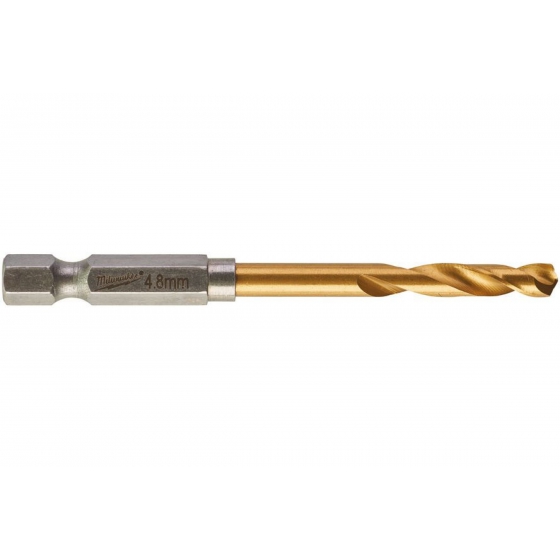 Сверло по металлу RedHEX HSS-G TiN Milwaukee 48894711 Сверло по металлу RedHEX HSS-G TiN (4.8х29х78 мм) Milwaukee 48894711