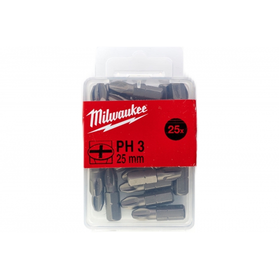 Насадка (25 шт; 25 мм; PH3) Milwaukee
