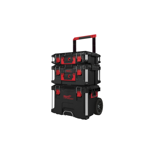 Набор кейсов PACKOUT (ящик на колесах+большой кейс+кейс), Milwaukee 4932464244