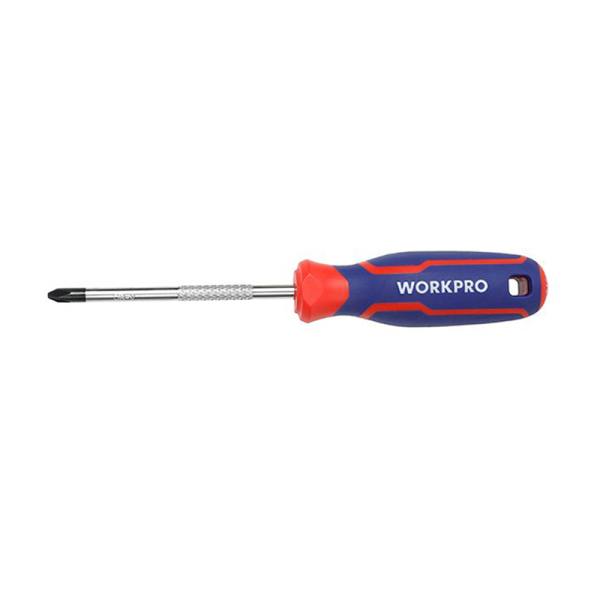 Магнитная отвертка крестовая 2К PH2x100 мм. CR-V, WORKPRO