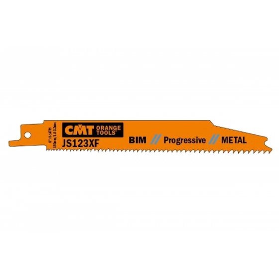 Пилки сабельные по металлу (150 мм; шаг зубьев 1.8-3.2 мм) 5 шт. CMT JS123XF-5