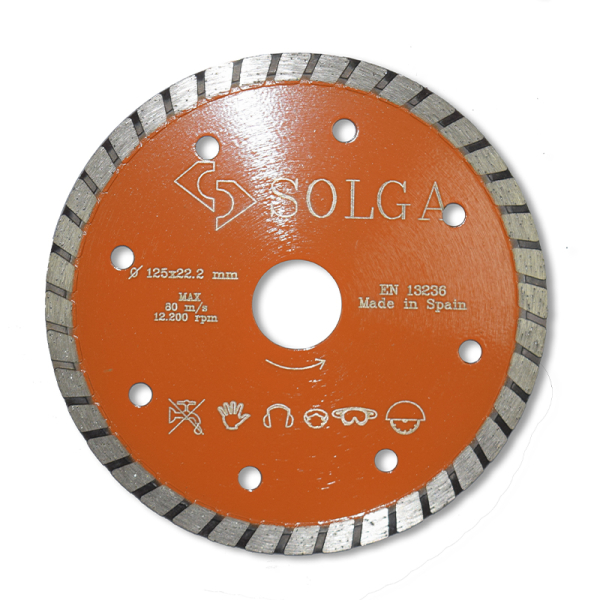 Диск алмазный Diamant BASIC турбо (ж/бетон) 125х22.2 мм, Solga Диск алмазный Diamant BASIC турбо (ж/бетон) 125х22.2 мм, Solga