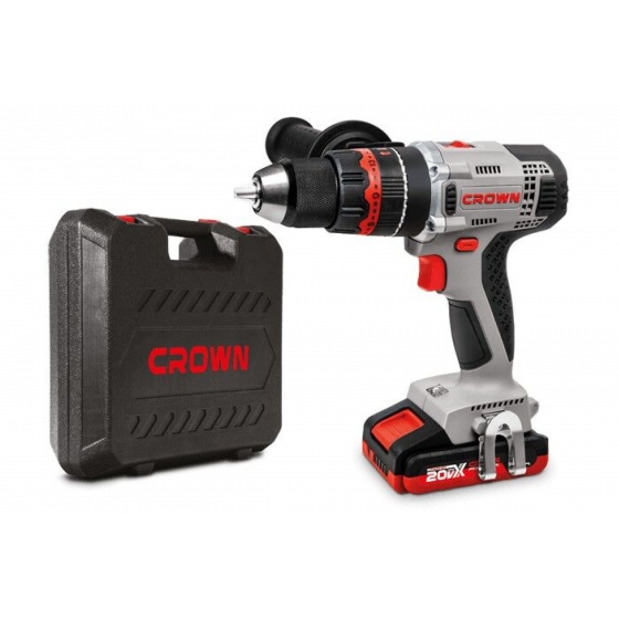 Аккумуляторная ударная дрель-шуруповерт Crown CT21075HMX-2 BMC Аккумуляторная ударная дрель-шуруповерт Crown CT21075HMX-2 BMC