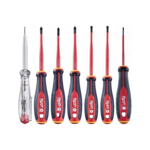 Набор трехгранных отверток VDE SL/PZ/PH, (7 шт), Milwaukee