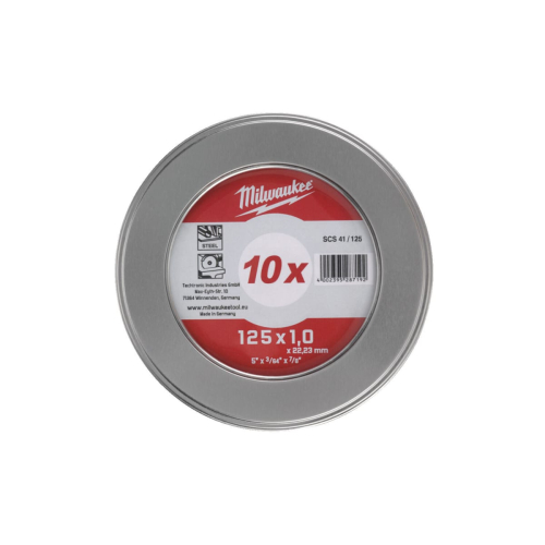 Диск по металлу PRO+ SCS 41 125х1х22.2 мм. (уп. 10 шт), BOX, Milwaukee