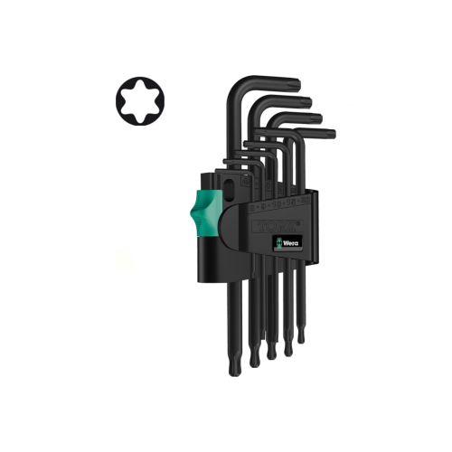 Набор Г-образных ключей Wera 967 PKL/9 CLIP 9TLG/9 PCS WE-024242 Набор Г-образных ключей Wera 967 PKL/9 CLIP 9TLG/9 PCS WE-024242