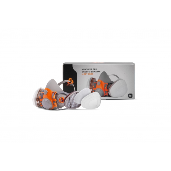 Полумаска для защиты дыхания Jeta Safety J-SET из силикона, размер L, фильтры 6500К-L