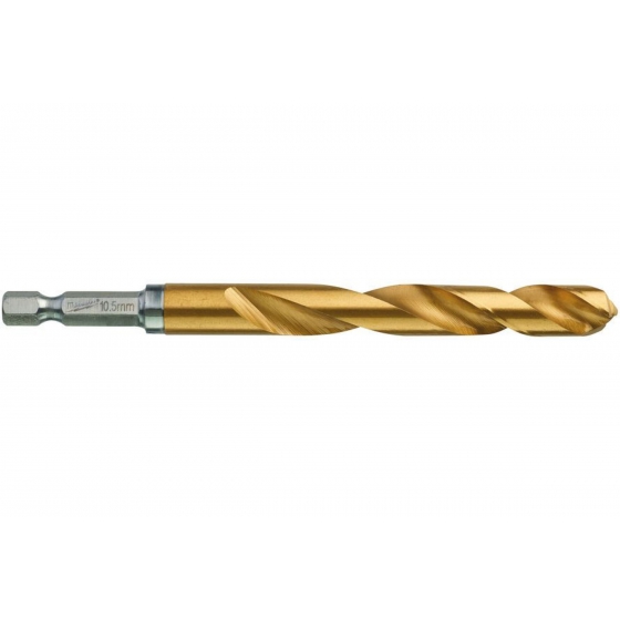 Сверло по металлу RedHEX HSS-G TiN Milwaukee Сверло по металлу RedHEX HSS-G TiN (10.5х78х122 мм) Milwaukee 48894724