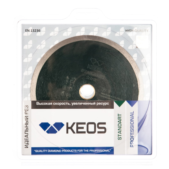 Диск алмазный Standart по керамограниту для плиткорезов KEOS DBS01.180 Диск алмазный Standart по керамограниту для плиткорезов KEOS DBS01.180