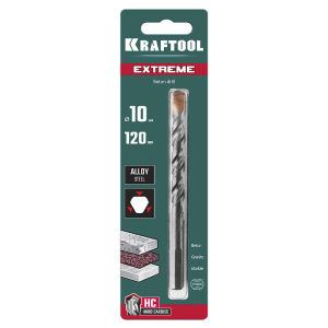 Сверло по бетону EXTREME, 10х120 мм., KRAFTOOL Сверло по бетону EXTREME, 10х120 мм., KRAFTOOL