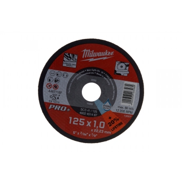 Отрезной диск PRO+ (125х22.2x1 мм) Milwaukee Отрезной диск PRO+ (125х22.2x1 мм) Milwaukee