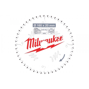 Диск пильный по дереву для циркулярной пилы Milwaukee