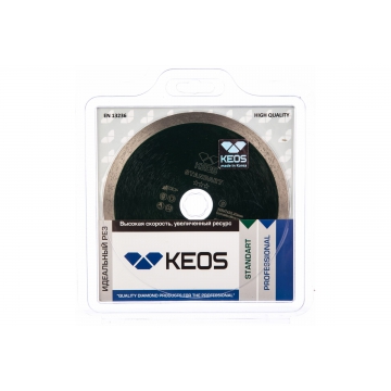 Диск алмазный Standart по керамограниту для УШМ KEOS DBS01.125 Диск алмазный Standart по керамограниту для УШМ KEOS DBS01.125