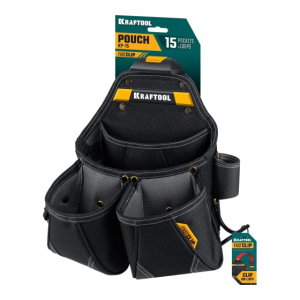 Сумка поясная FastClip, 15 карманов и петель KRAFTOOL KP-15 38771 Сумка поясная FastClip, 15 карманов и петель KRAFTOOL KP-15 38771