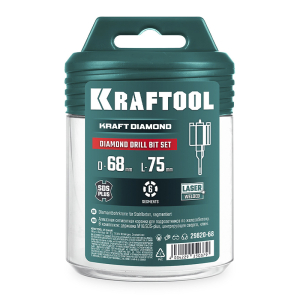 Коронка алмазная для подрозетников DIAMOND 68х75 мм., KRAFTOOL