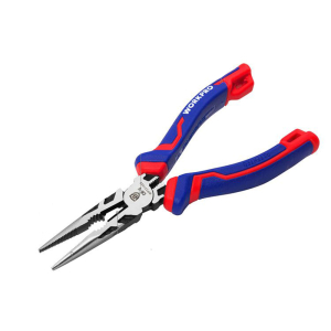 Длинногубцы прямые 2К, 160 мм., CrV, WORKPRO