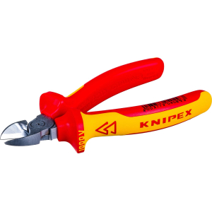 Бокорезы VDE 140 мм. хром, 2-комп. диэлектрич. ручки, Knipex Бокорезы VDE 140 мм. хром, 2-комп. диэлектрич. ручки, Knipex