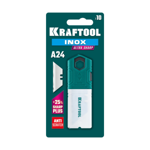 Лезвие INOX А24 трапециевидное, (уп. 10 шт), KRAFTOOL