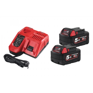 Энергокомплект M18 NRG-502 Milwaukee Энергокомплект M18 NRG-502 Milwaukee