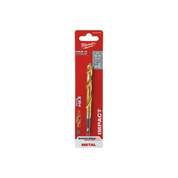 Сверло по металлу RedHEX HSS-G TiN (9.5х74х118 мм) Milwaukee 48894722