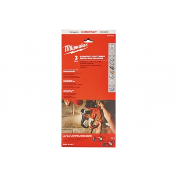 Полотно (3 шт; 900 мм; 18TPI) для ленточной пилы Milwaukee 48390529