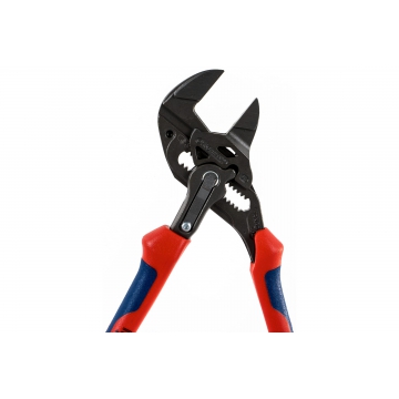 Переставные клещи - гаечный ключ KNIPEX 40 мм, 1 1/2, L-180 мм, серые, 2-к ручки KN-8602180
