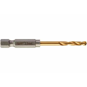 Сверло по металлу RedHEX HSS-G TiN (2 шт; 3.5х25х69 мм) Milwaukee 48894707