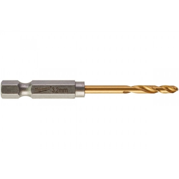 Сверло по металлу RedHEX HSS-G TiN Milwaukee Сверло по металлу RedHEX HSS-G TiN (2 шт; 3.2х23х66.5 мм) Milwaukee 48894706