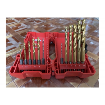 Набор сверл по металлу RedHEX HSS-G TiN Milwaukee Набор сверл по металлу RedHEX HSS-G TiN 10 шт. Milwaukee 48894759